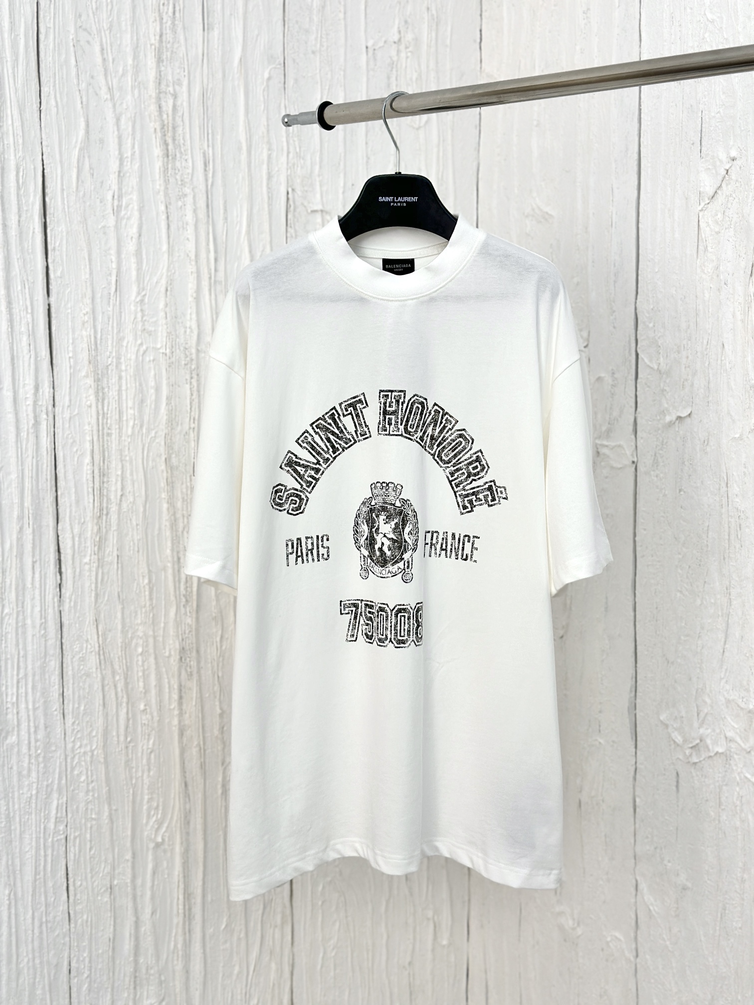 Balenciaga Clothing T-Shirt Printing Vintage Short Sleeve
