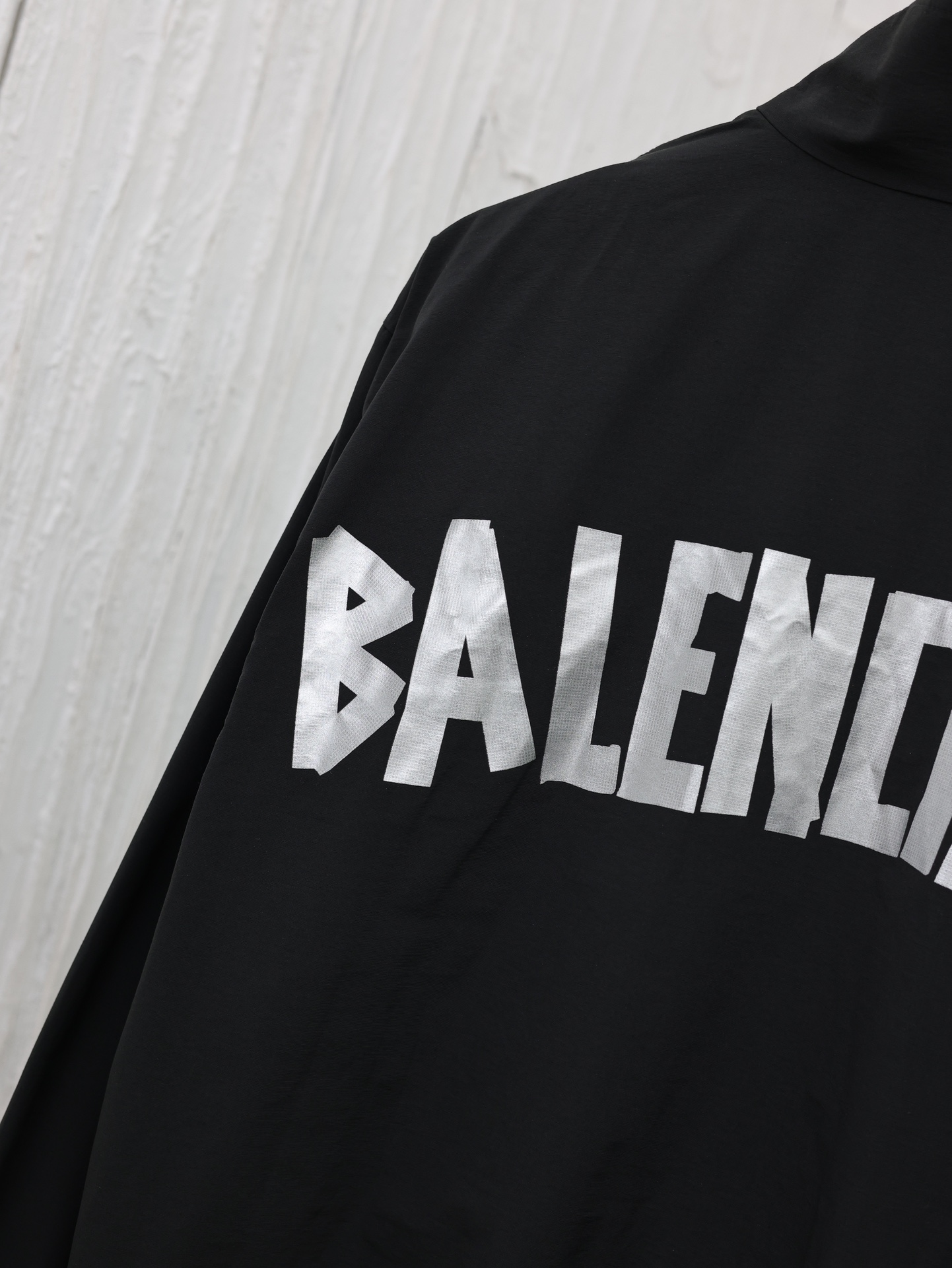 Balenciag*/Blcg巴黎24FW新款胶带印花连帽定制定染纯棉混纺材质质感很柔软内里同样加一层混