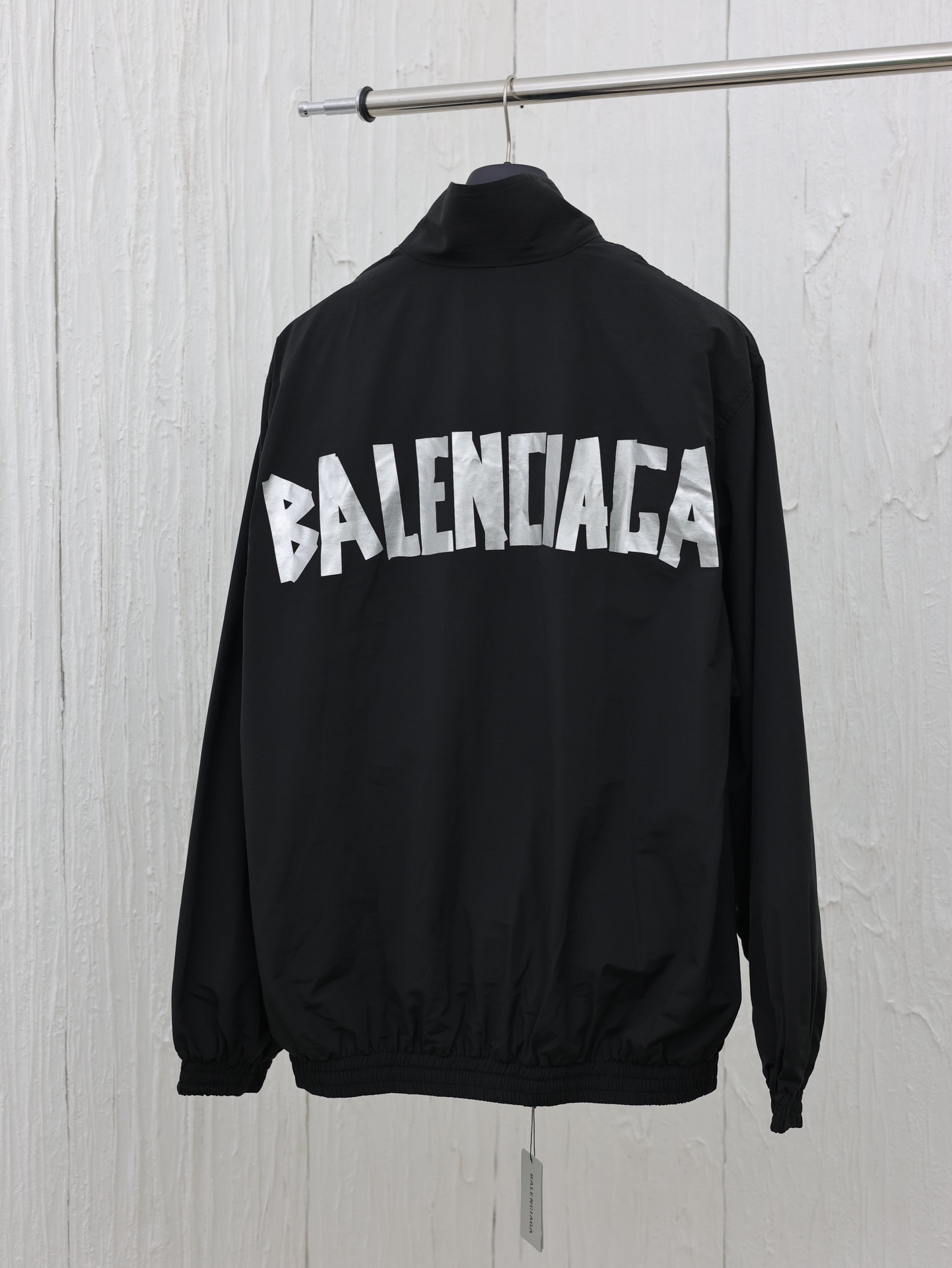 Balenciag*/Blcg巴黎24FW新款胶带印花连帽定制定染纯棉混纺材质质感很柔软内里同样加一层混