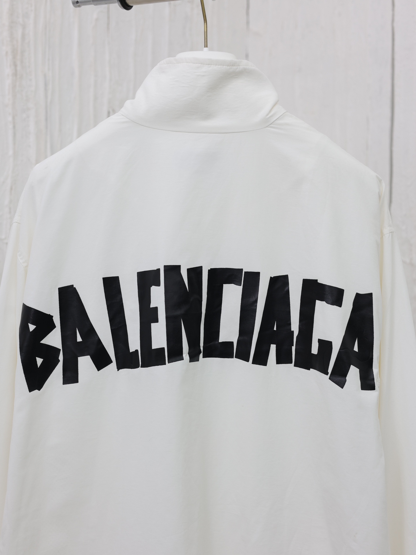 Balenciag*/Blcg巴黎24FW新款胶带印花连帽定制定染纯棉混纺材质质感很柔软内里同样加一层混