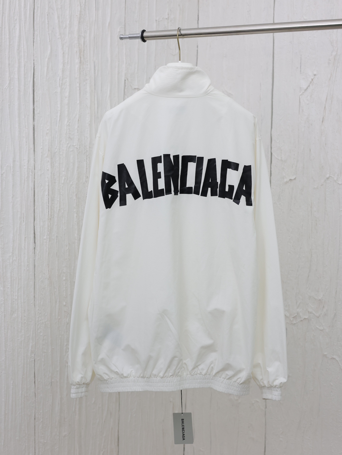 Balenciag*/Blcg巴黎24FW新款胶带印花连帽定制定染纯棉混纺材质质感很柔软内里同样加一层混