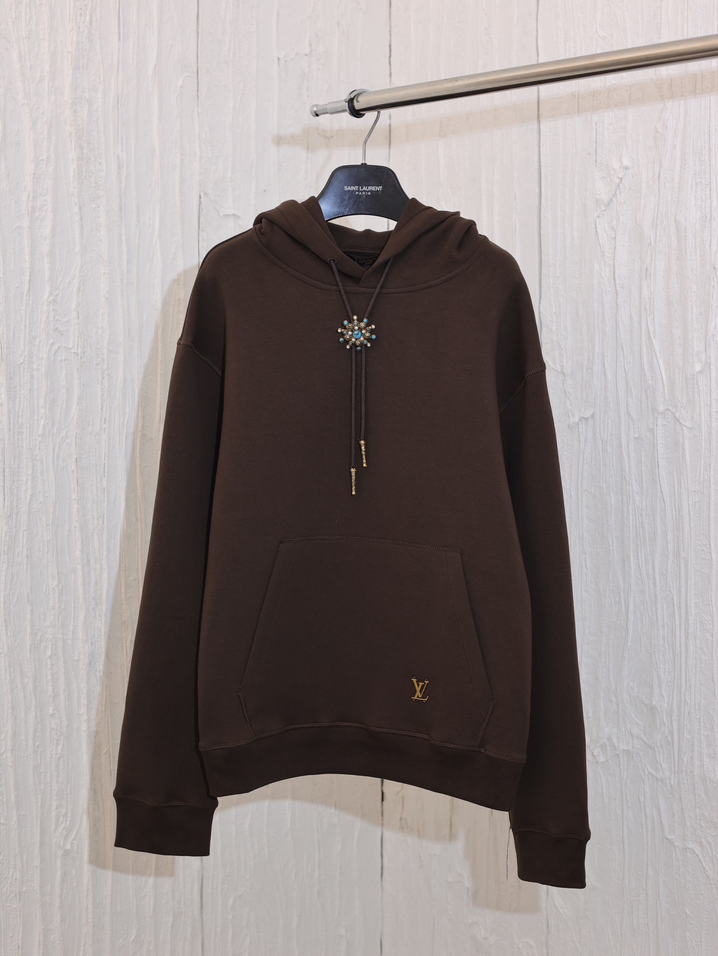 Louis Vuitton Kleding Pullover Groen Bovenzijde met capuchon