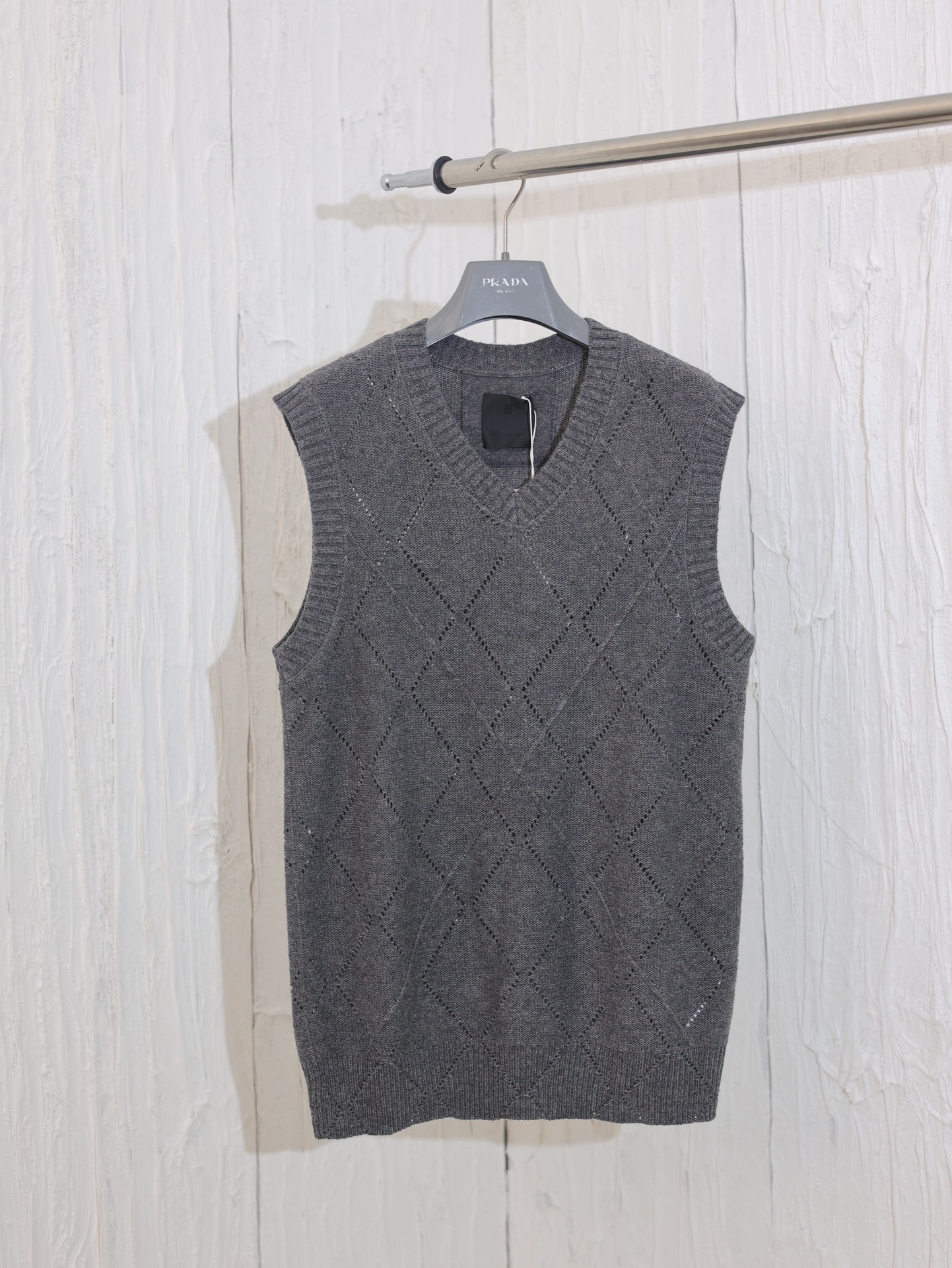 Chaleco tejido jacquard de pelo de cabra Givenci*/Givenchy 24Fw Talla: S/M/L