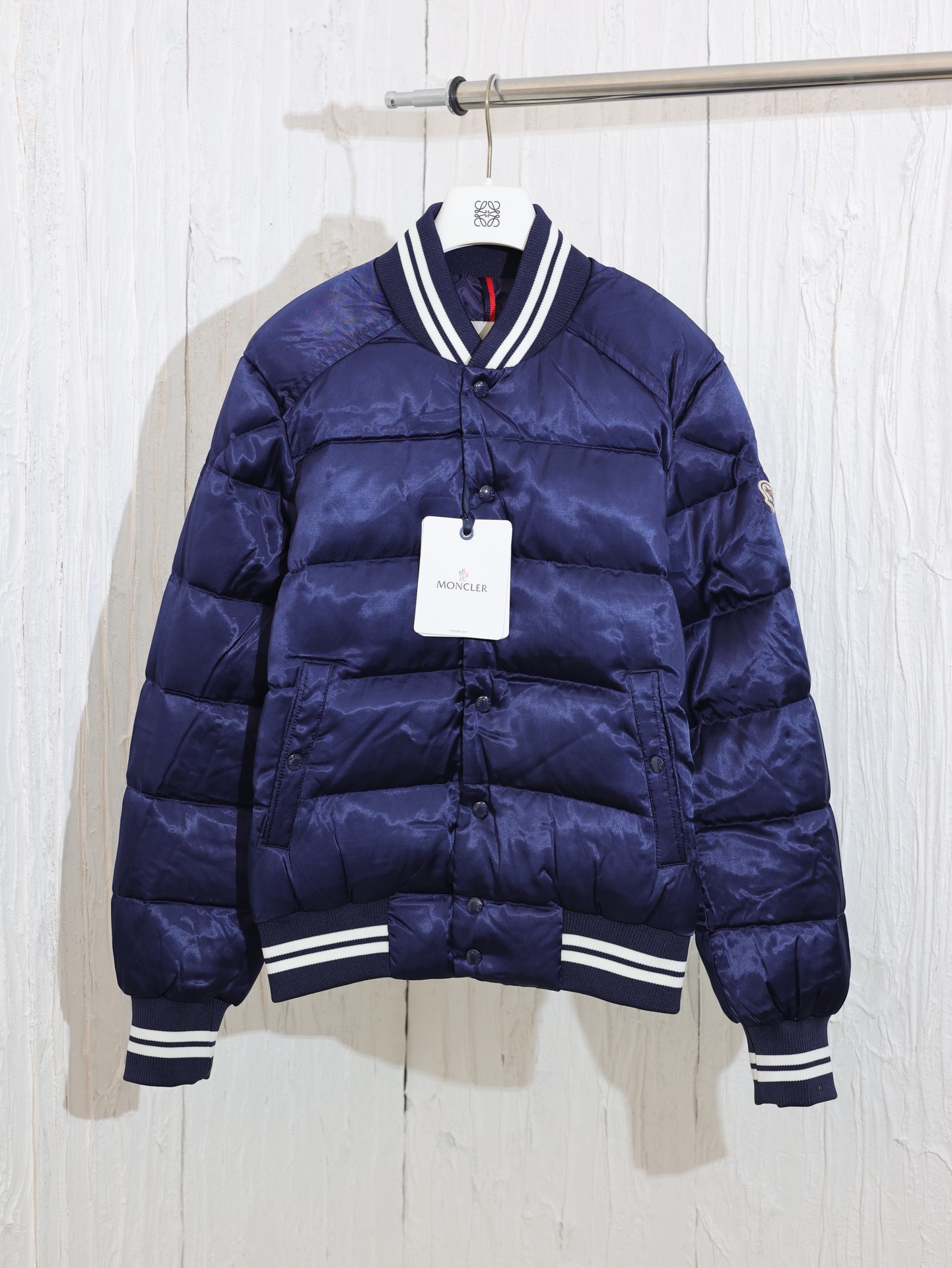 Moncle* / Moncler 23 invierno Dives chaqueta de plumón tipo piloto para hombre, chaqueta estilo béisbol retro universit…
