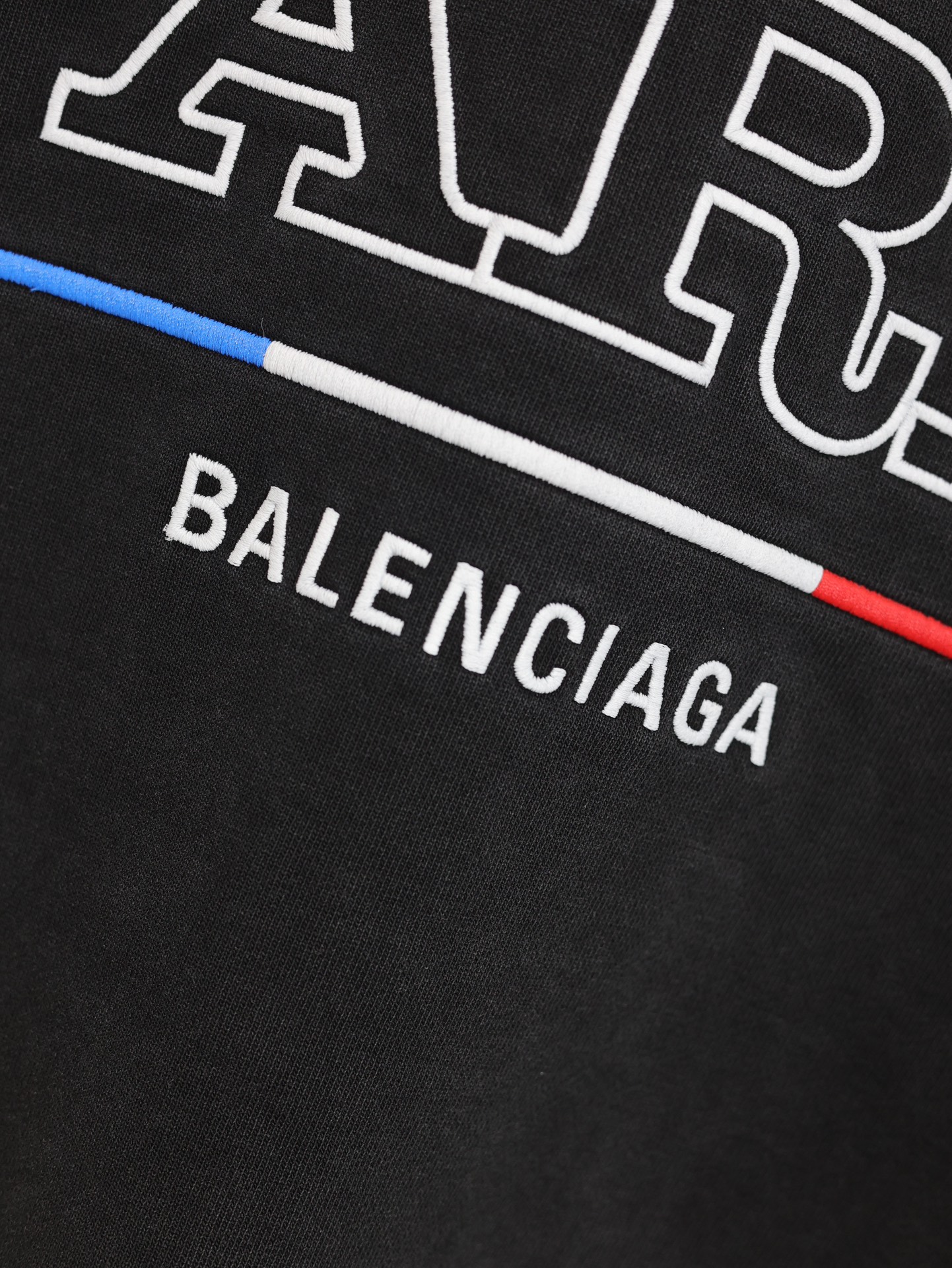 
Balenciag*/巴黎2024ss PARIS麦穗铁塔水洗黑拉链卫衣外套

Size：XS/S/M