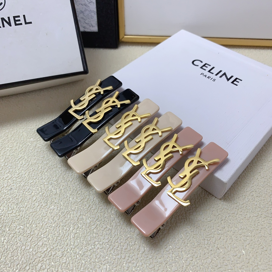 NO:277463,YSL Saint Laurent Poplar Press Clip Acrylic Titanium Steel Logo Press Clip Bangs Clip Daily exquisite small items, Temperament versatile little fairy must-have items, Treasure model, Eye-closed recommendation (one pair) hairpin, hairpin, saint laurent, saint laurent, hairpins19860909YSL圣罗兰 杨树林压夹 亚克力钛钢logo压夹边夹刘海夹日常精致小单品 气质百搭小仙女必入单品 宝藏款 闭眼入推荐款（一对）发夹,发夹,saint laurent,saint laurent,hairpins,accessory