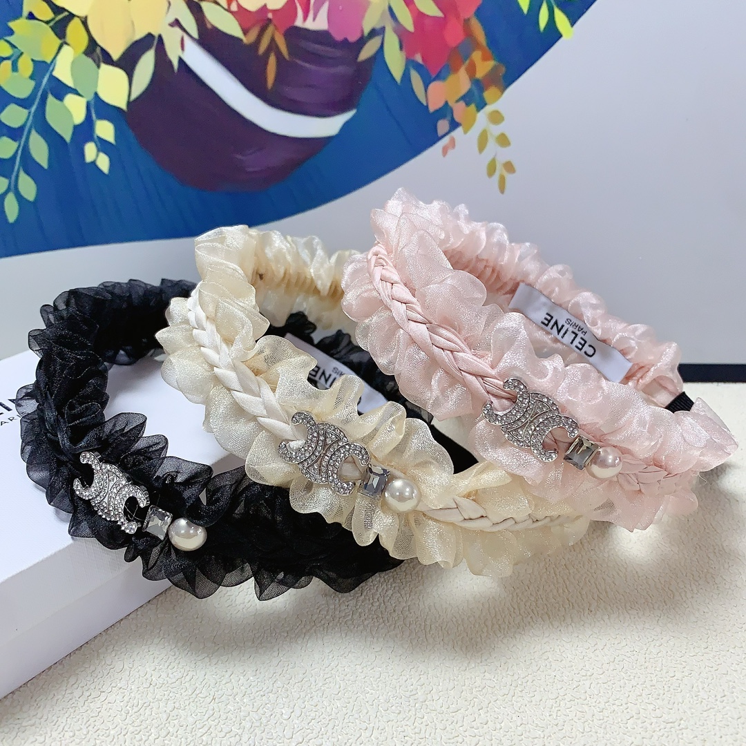 NO:277981,celine celine headband Arc de Triomphe logo headband Fashionable temperament versatile little fairy must-in-one item Treasure model Closed eyes recommended (single), hairpins, celine, celine, hairpins19860909celine赛琳 celine发箍 凯旋门欧根纱logo发箍 时尚气质百搭小仙女必入单品 宝藏款 闭眼入推荐款（单个）,发夹,celine,celine,hairpins,accessory