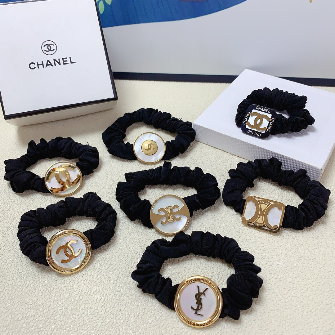 NO:278088,Chanel Xiaoxiang celine YSL Saint Laurent Titanium steel logo rubber band hair ring Daily exquisite items Temperament versatile little fairy must-have items Treasure model Closed eyes recommended (single), hairpins, celine, celine, chanel, saint laurent, saint laurent, hairpins19860909chanel小香 celine赛琳 YSL圣罗兰 钛钢logo皮筋发圈 日常精致小单品 气质百搭小仙女必入单品 宝藏款 闭眼入推荐款（单个）,发夹,celine,celine,chanel,saint laurent,saint laurent,hairpins,accessory