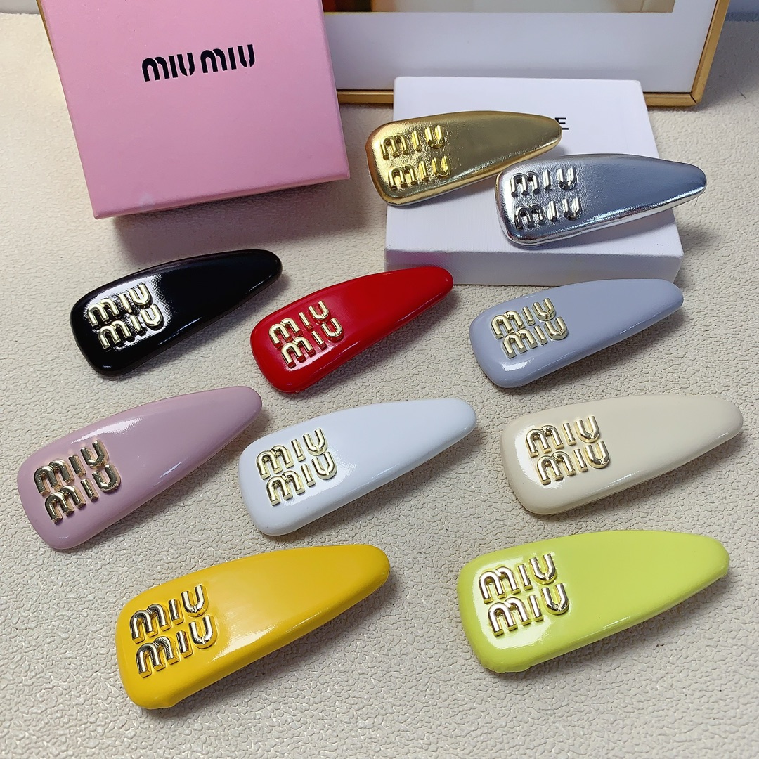 Miu Miu Miu Miu pinza para el cabello, éxito de mostrador 🔥 pinza de resorte en forma de gota de caramelo, pinza para …