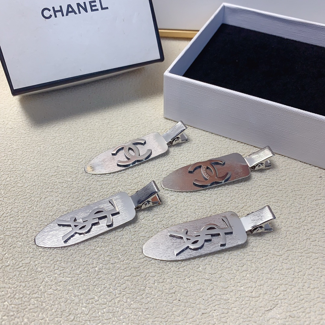 NO:280233,Chanel Xiaoxiang YSL Saint Laurent Titanium steel logo shovel clip edge clip bang clip daily exquisite small items, temperament versatile little fairy must-have items, treasure style, closed eyes recommended style (one pair) hair accessories, hairpins, chanel, saint laurent, saint laurent, hairpins19860909chanel小香 YSL圣罗兰 钛钢logo铲子夹压夹边夹刘海夹日常精致小单品 气质百搭小仙女必入单品 宝藏款 闭眼入推荐款（一对）发饰,发夹,chanel,saint laurent,saint laurent,hairpins,accessory