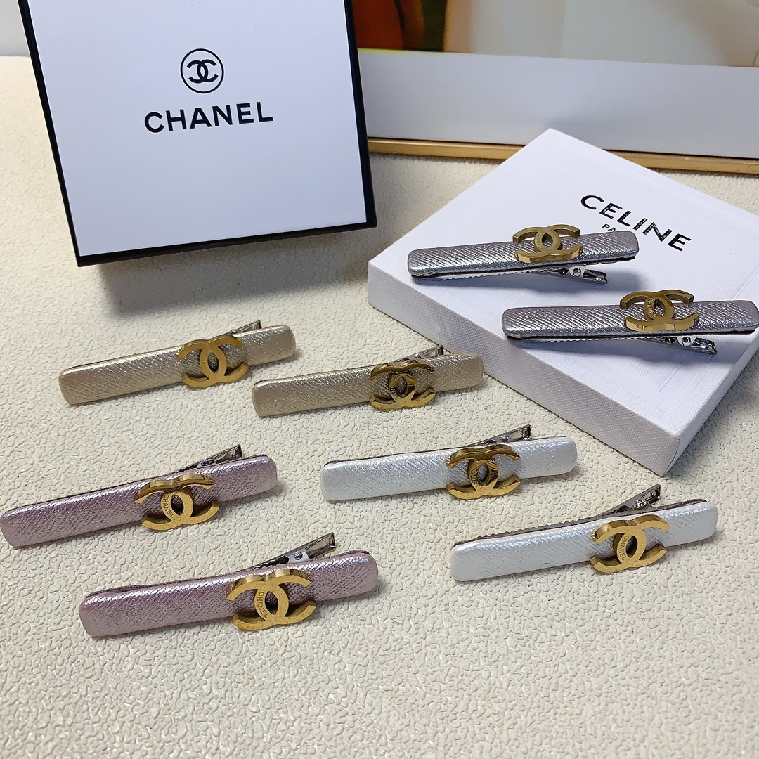 NO:282255,Chanel Xiaoxiang Chanel Hair Pin Titanium Steel Logo Hair Pin Clip Edge Clip Bangle Clip Daily exquisite items, Temperament versatile little fairy must-have items, Treasure style, Eye-Close Recommended (Pair) Hair Pins, Hairpins19860909chanel小香 chanel发夹 钛钢logo发夹压夹边夹刘海夹日常精致小单品 气质百搭小仙女必入单品 宝藏款 闭眼入推荐款（一对）发饰,发夹,chanel,hairpins,accessory