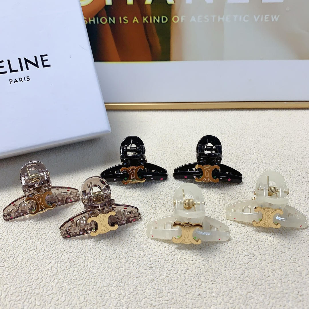 NO:282473,celine, Arc de Triomphe, titanium steel logo, Korean version of small edge clip, exquisite little fairy must-in item, treasure style, recommended style for closed eyes (a pair of hair accessories, hairpins, celine, celine, hairpins19860909celine赛琳 凯旋门抓夹 钛钢logo抓夹韩版小边夹 精致小仙女必入单品 宝藏款 闭眼入推荐款（一对发饰,发夹,celine,celine,hairpins,accessory