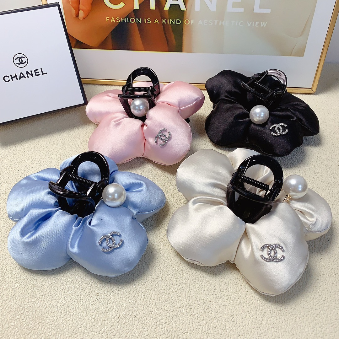 chanel小香chanel发夹海绵花瓣logo抓夹气质百搭日常精致小单品小仙女必入单品宝藏款闭眼入推荐