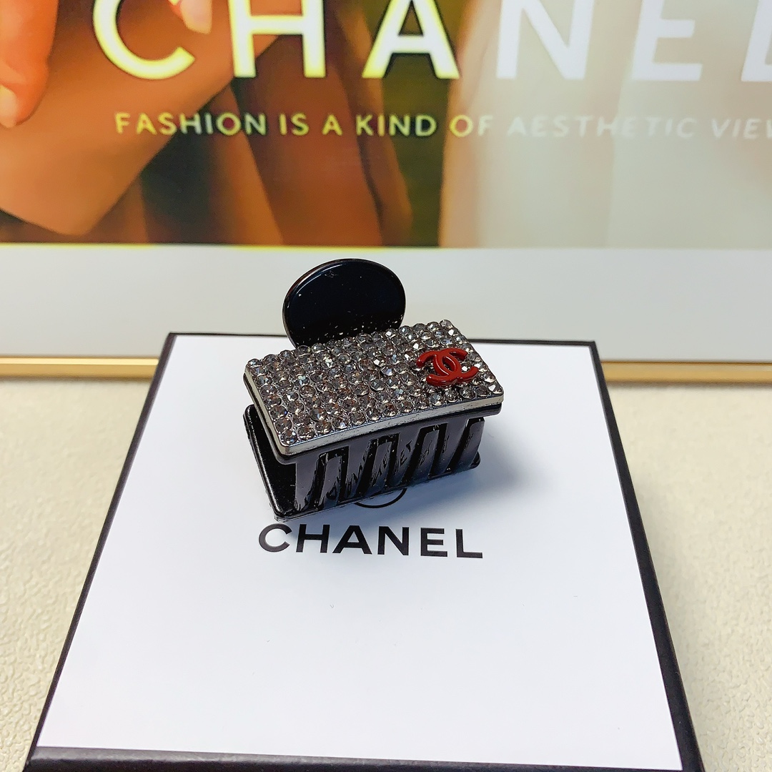 chanel小香chanel发夹满钻logo抓夹气质百搭日常精致小单品小仙女必入单品宝藏款闭眼入推荐款单