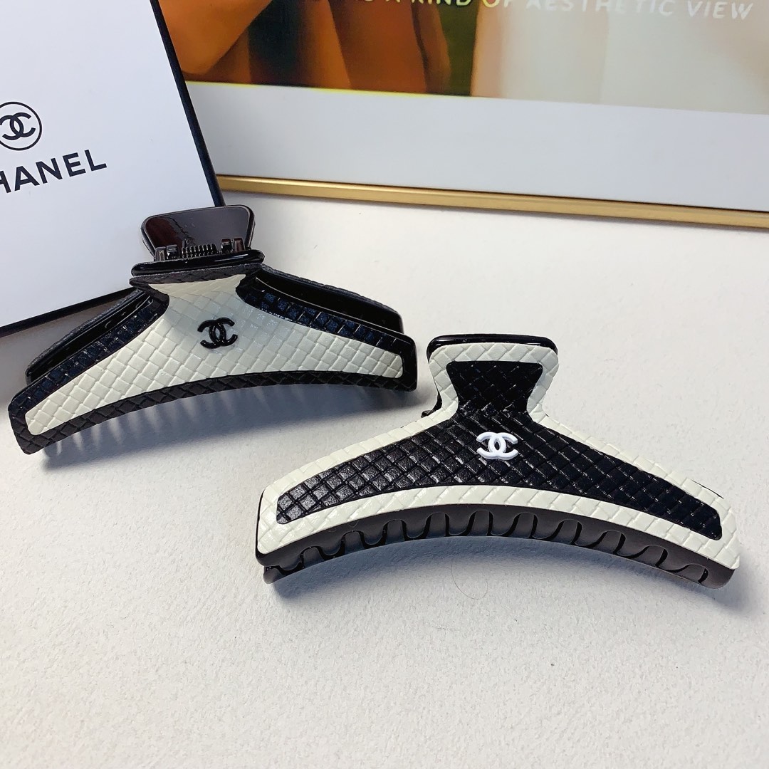 Chanel estilo Chanel, pinza para el pelo Chanel, pinza de tela escocesa estilo Chanel, elegante y versátil, pequeño acc…