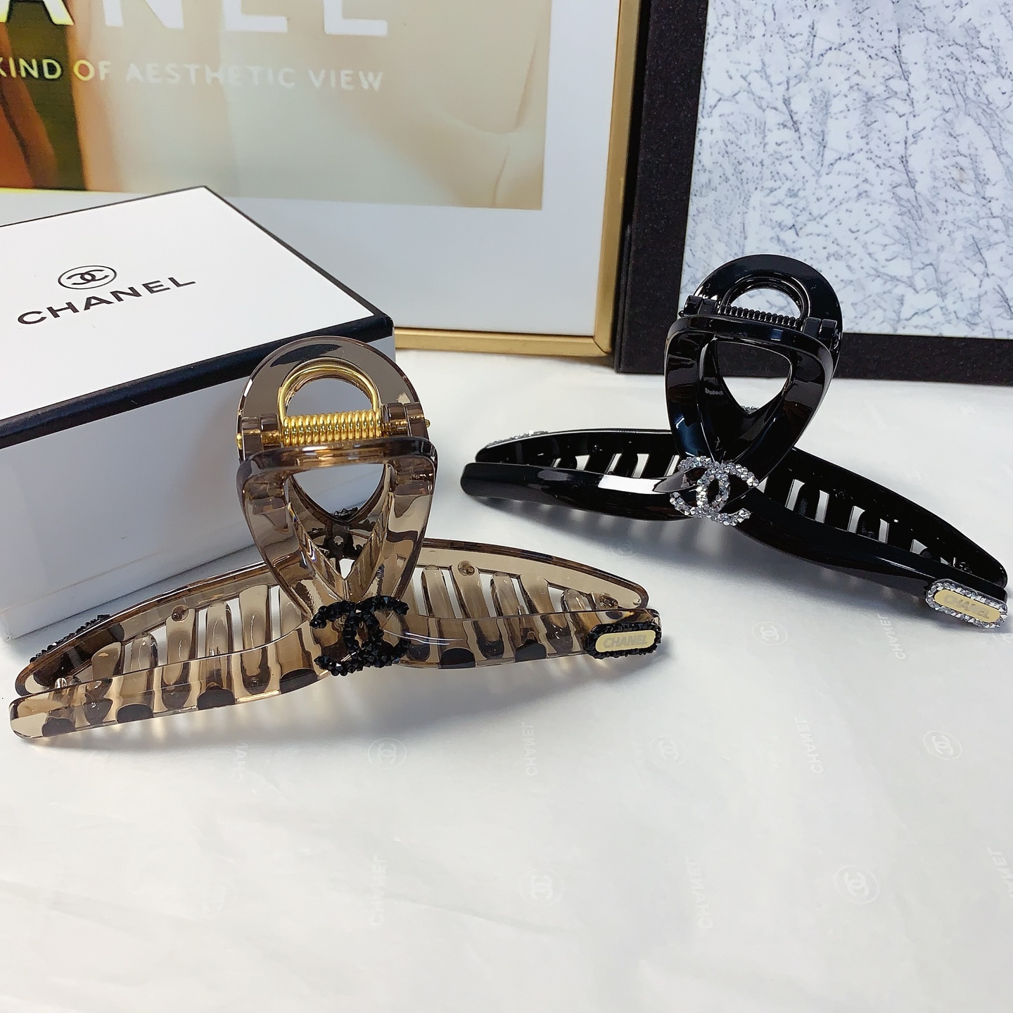Chanel pequeño, pinza Chanel, nueva pinza con logo, elegante y versátil, pequeño accesorio diario exquisito, imprescind…