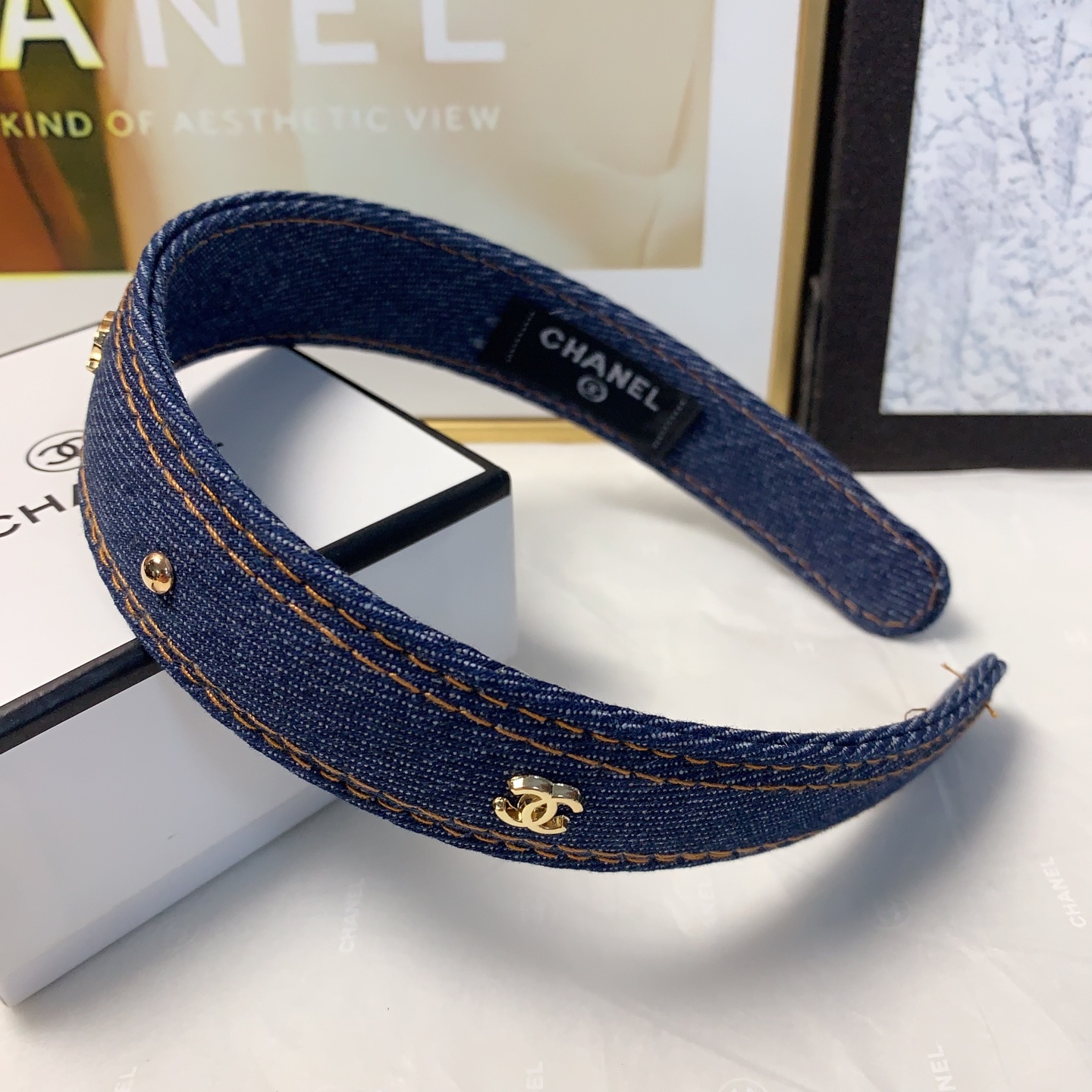  chanel小香
chanel发箍
牛仔🔥轻奢风发箍气质百搭小仙女必入单品名媛风十足～宝藏款 闭眼入🥰