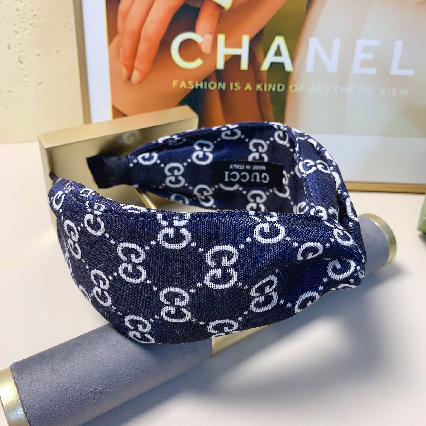 Gucci古驰 新款ロゴ軽奢風発箍 気質百搭アイテム