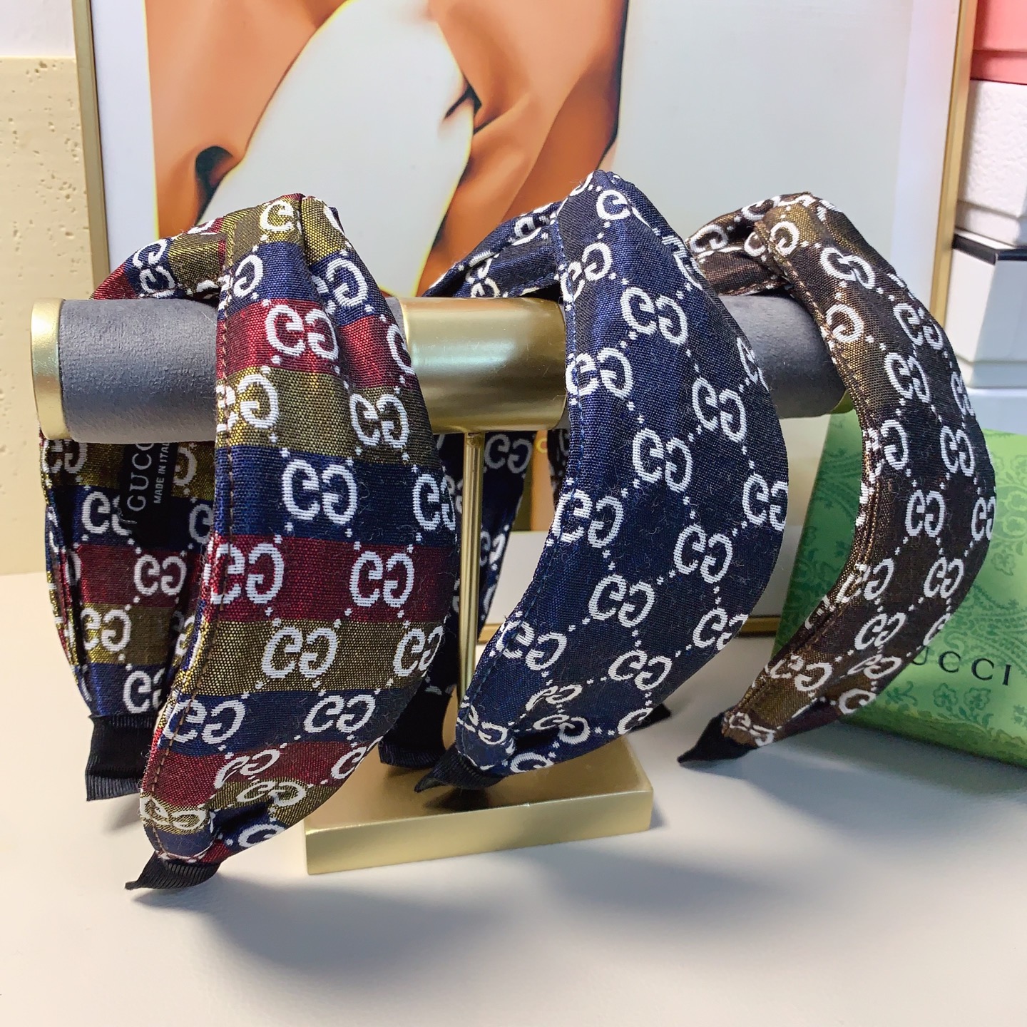 Gucci古驰 新款ロゴ軽奢風発箍 気質百搭アイテム