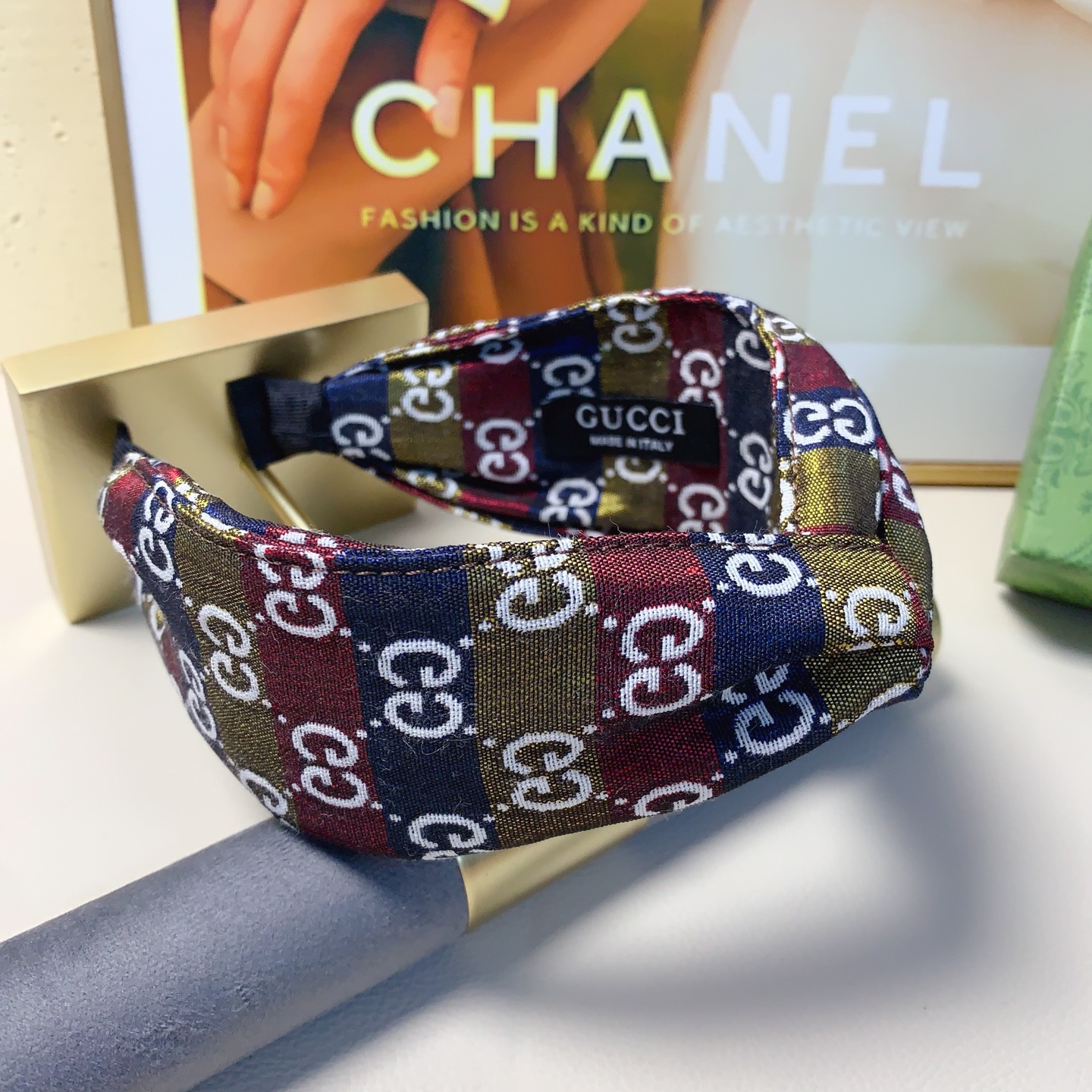 Gucci古驰 新款ロゴ軽奢風発箍 気質百搭アイテム