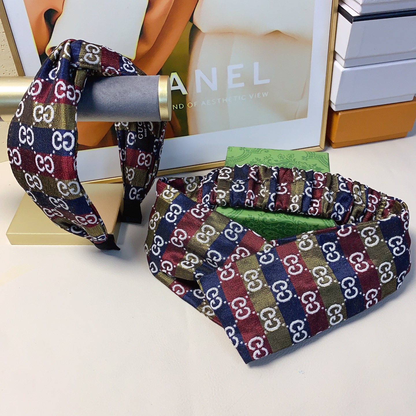 Gucci古驰 新款ロゴ軽奢風発箍 気質百搭アイテム