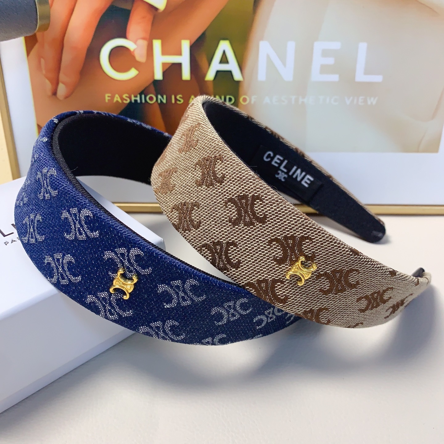Celine diadema de triunfo, versión ancha, estilo ligero y lujoso, elegante y versátil, imprescindible para hadas pequeñ…