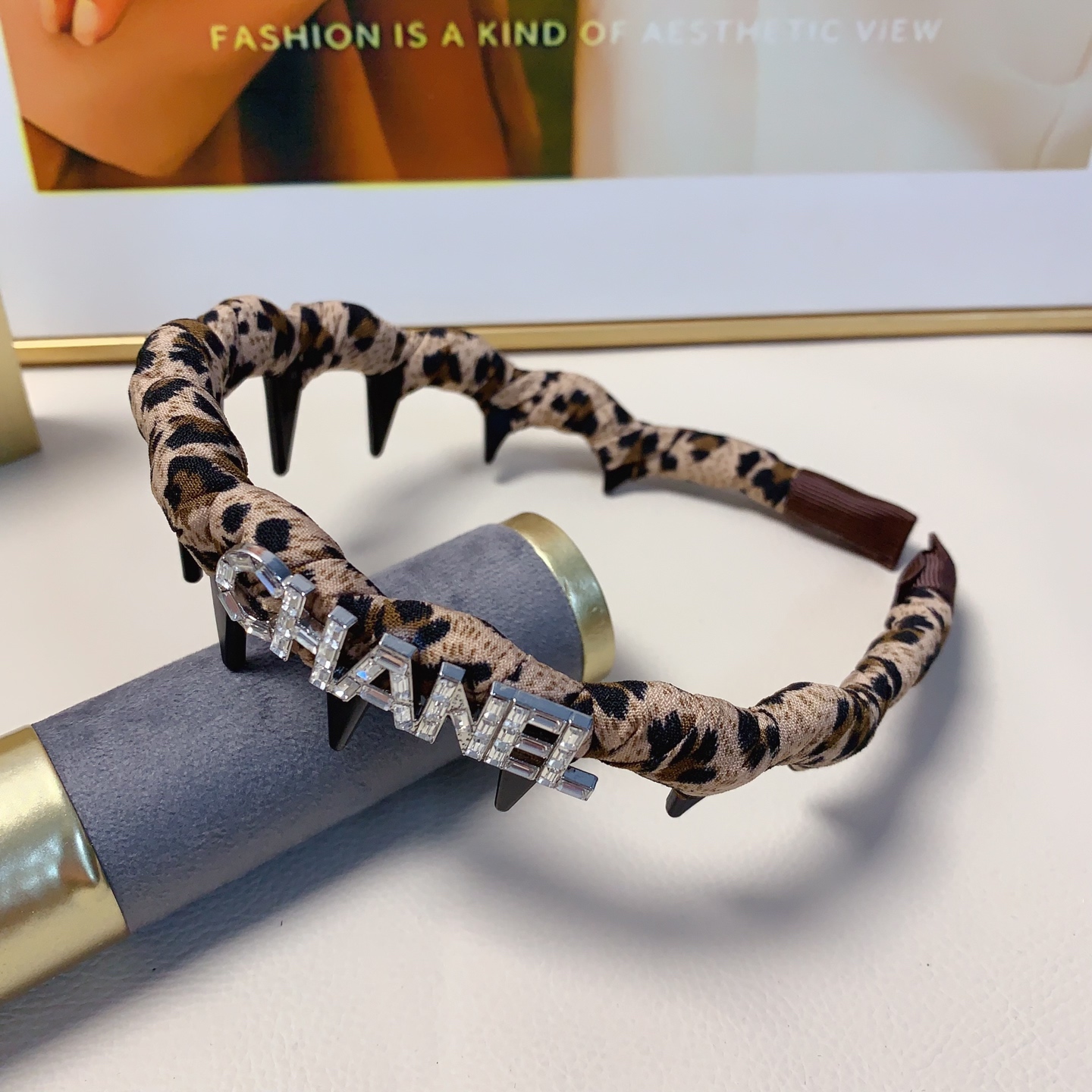chanel小香chanel发箍豹纹捷克钻logo轻奢风发箍气质百搭小仙女必入单品名媛风十足～宝藏款 闭
