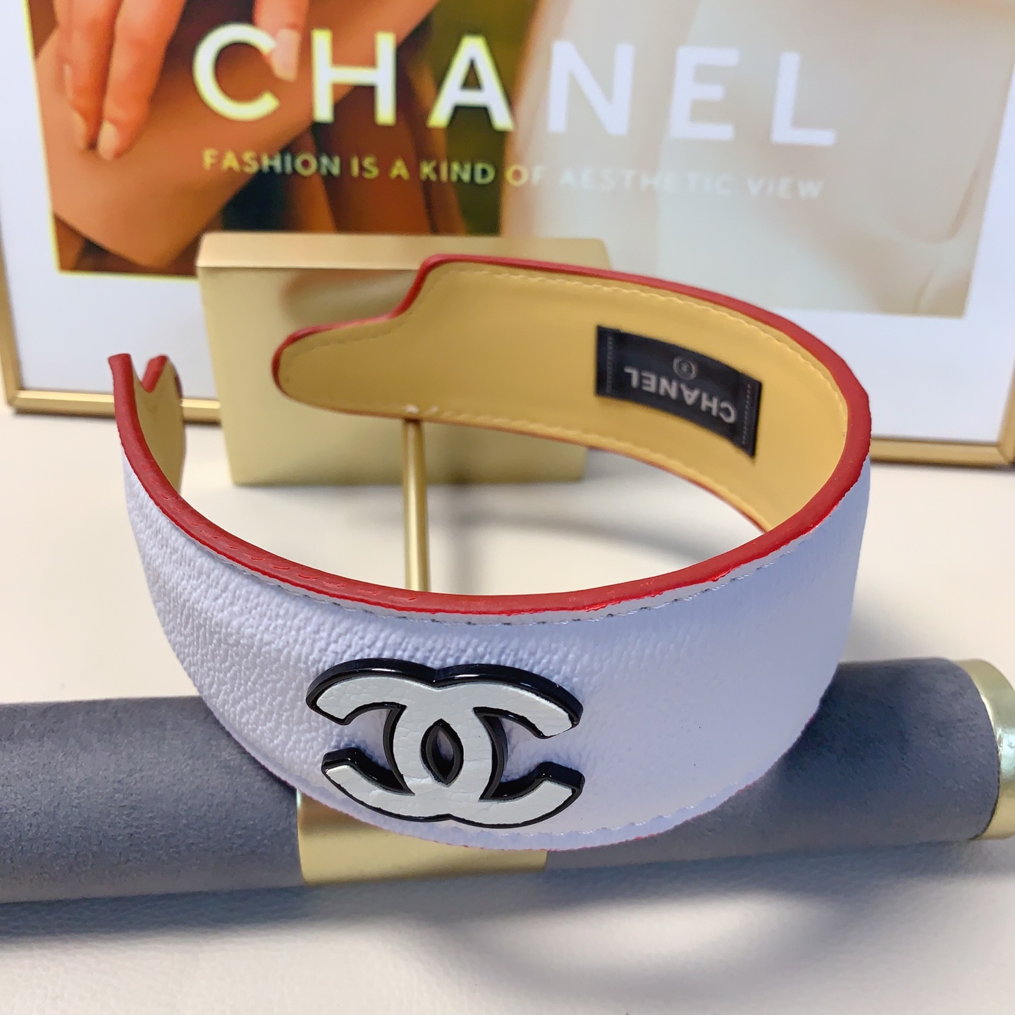 chanel小香chanel发箍宽版荔枝纹logo轻奢风发箍气质百搭小仙女必入单品名媛风十足～宝藏款 闭