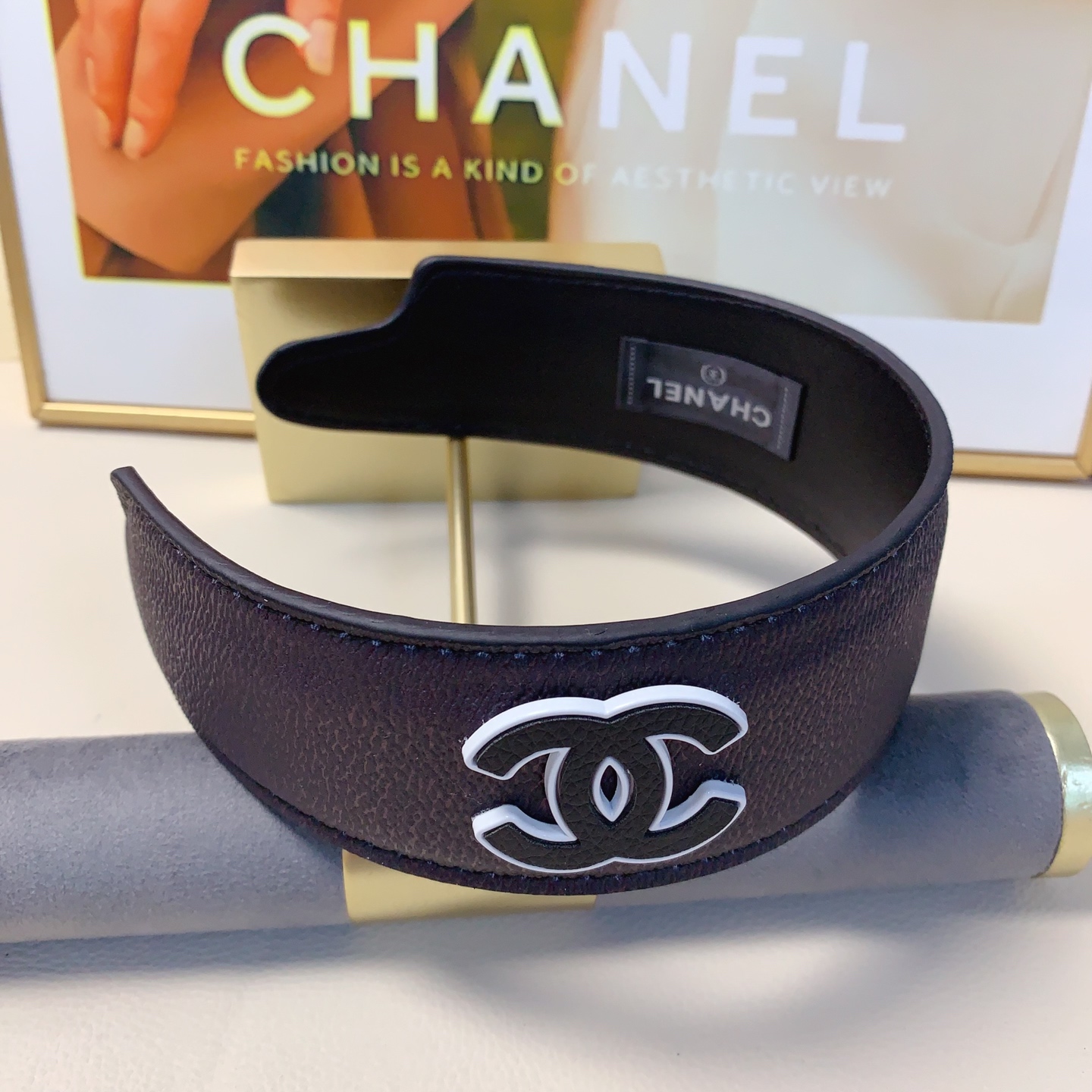 chanel小香chanel发箍宽版荔枝纹logo轻奢风发箍气质百搭小仙女必入单品名媛风十足～宝藏款 闭