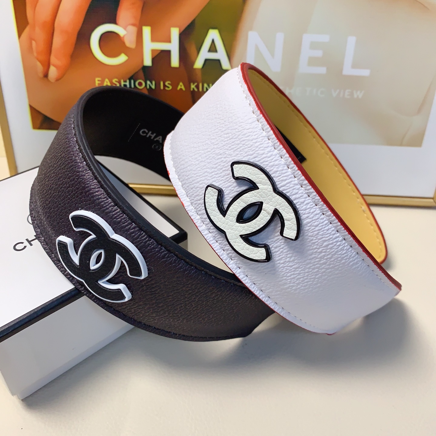 chanel小香chanel发箍宽版荔枝纹logo轻奢风发箍气质百搭小仙女必入单品名媛风十足～宝藏款 闭