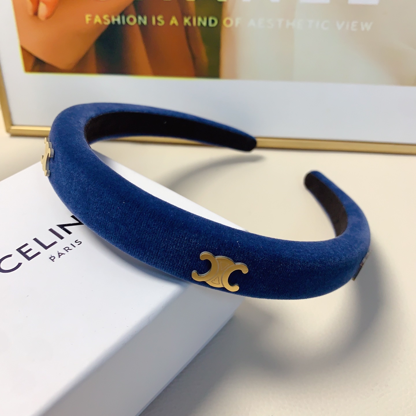 celine赛琳凯旋门发箍丝绒钛钢logo奢风发箍气质百搭小仙女必入单品名媛风十足～宝藏款 闭眼入🥰推荐