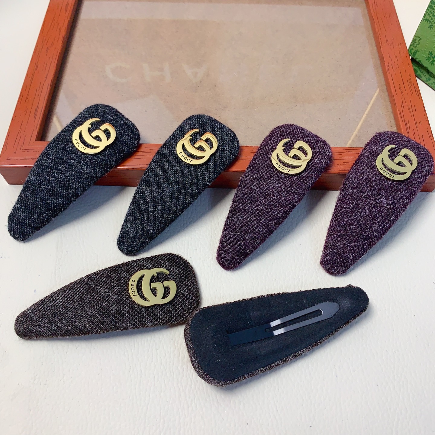 Gucci Gucci pinza para el pelo, pinza de acero de titanio con logo, pinza lateral, pequeño accesorio exquisito para el …