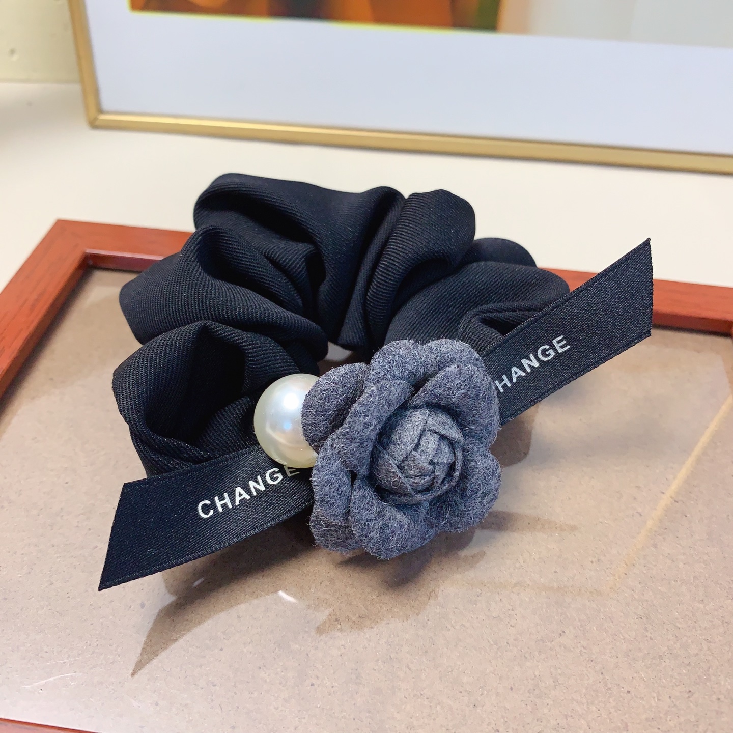 chanel小香chanel皮筋蝴蝶结山茶花皮筋发圈大肠圈气质百搭小仙女必入单品 宝藏款 闭眼入🥰推荐款