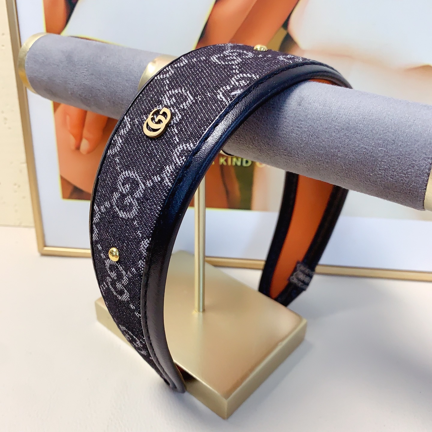 Gucci古驰 Gucci发箍 宽版牛仔钛钢logo轻奢风发箍气质百搭小仙女必入单品名媛风十足～宝藏款 闭眼入🥰推荐款（单个）