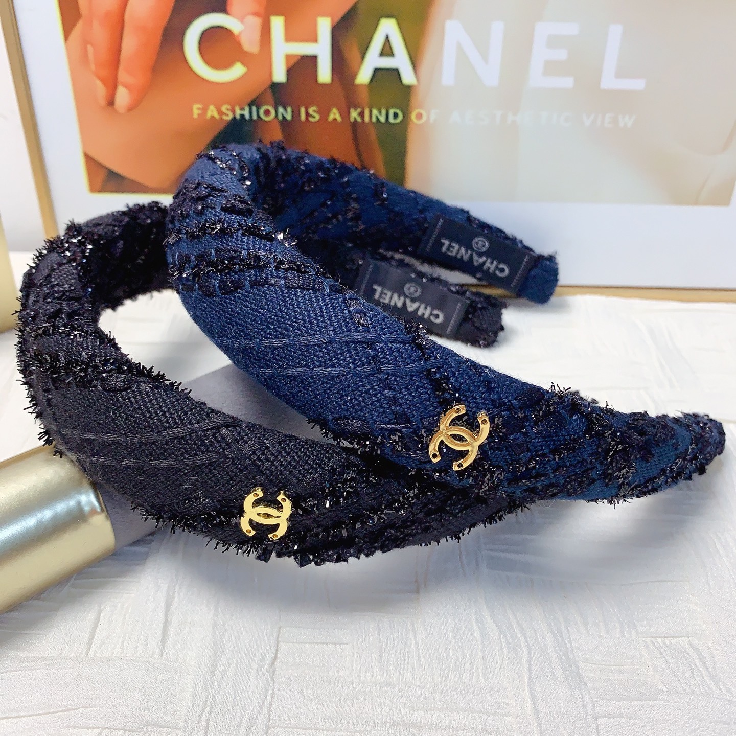chanel小香 chanel发箍 粗尼轻奢风发箍气质百搭小仙女必入单品名媛风十足～宝藏款 闭眼入🥰推荐款（单个）