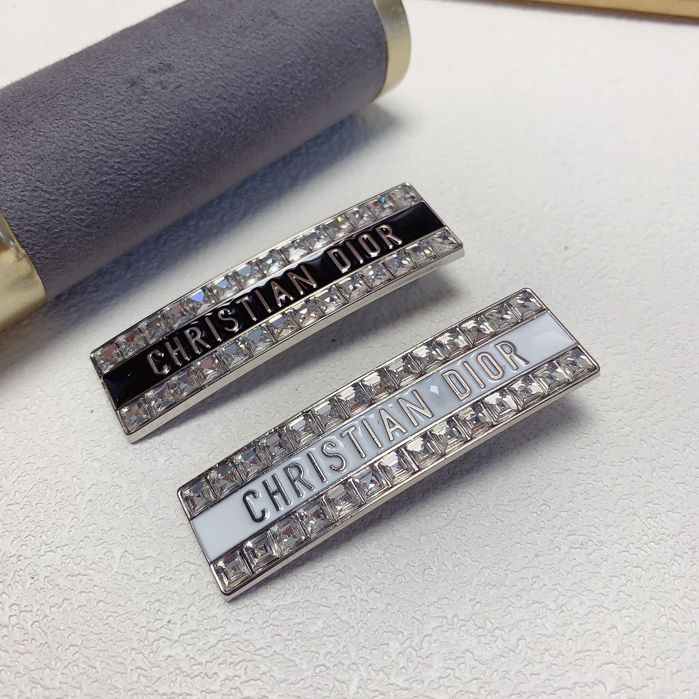 Dior Dior pinza para el pelo, pinza de presión de cristal, accesorio diario exquisito, elegante y versátil, imprescindi…