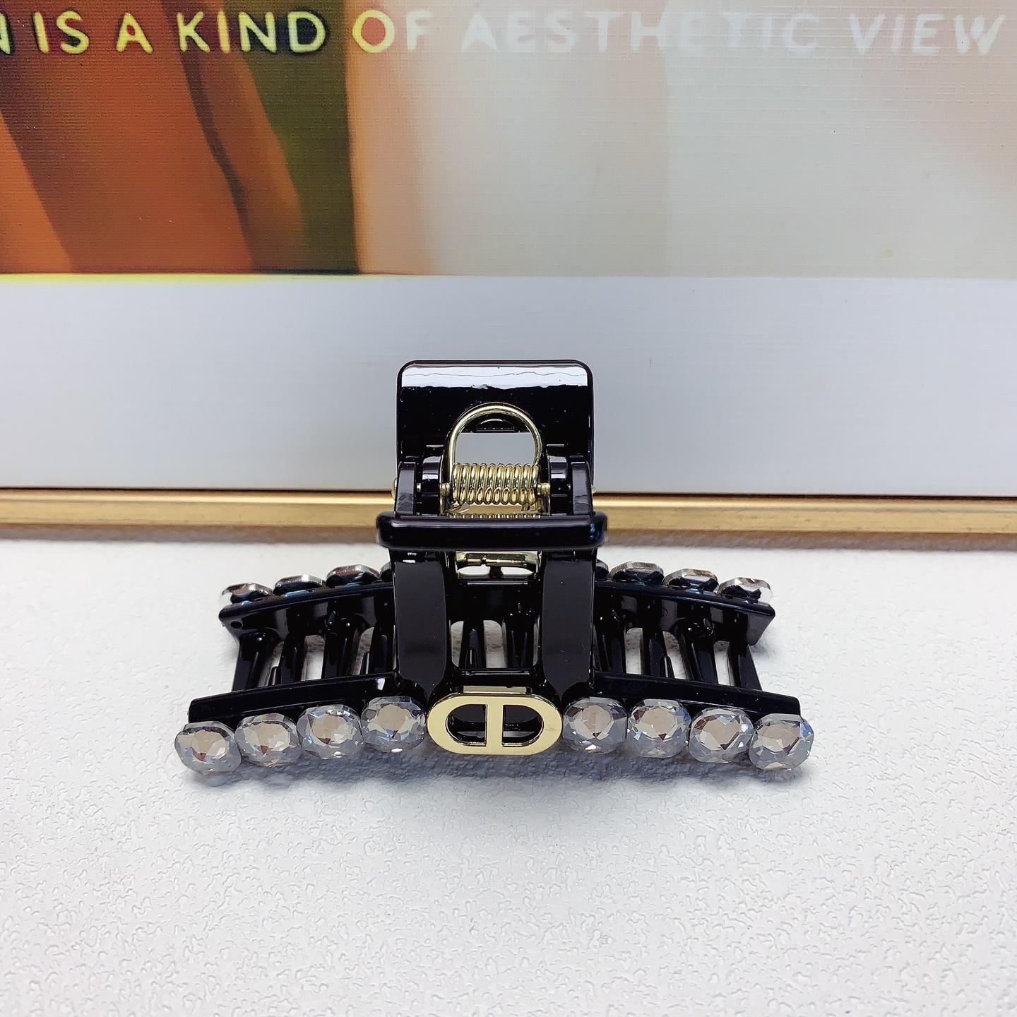 Dior Dior pinza para el pelo, pinza de cristal checo, elegante y versátil, accesorio diario exquisito, imprescindible p…