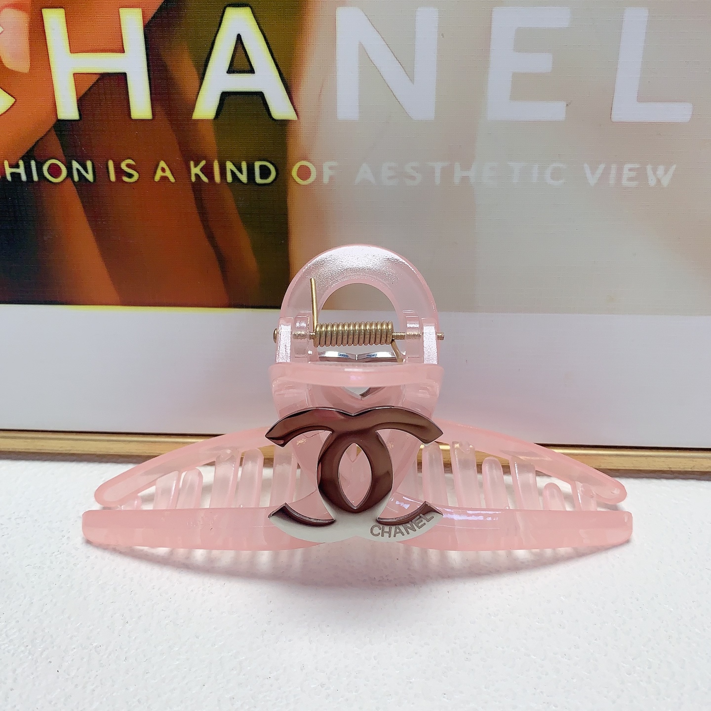 Chanel pequeño, pinza para el pelo Chanel, pinza doble C minimalista, elegante y versátil, accesorio diario exquisito, …