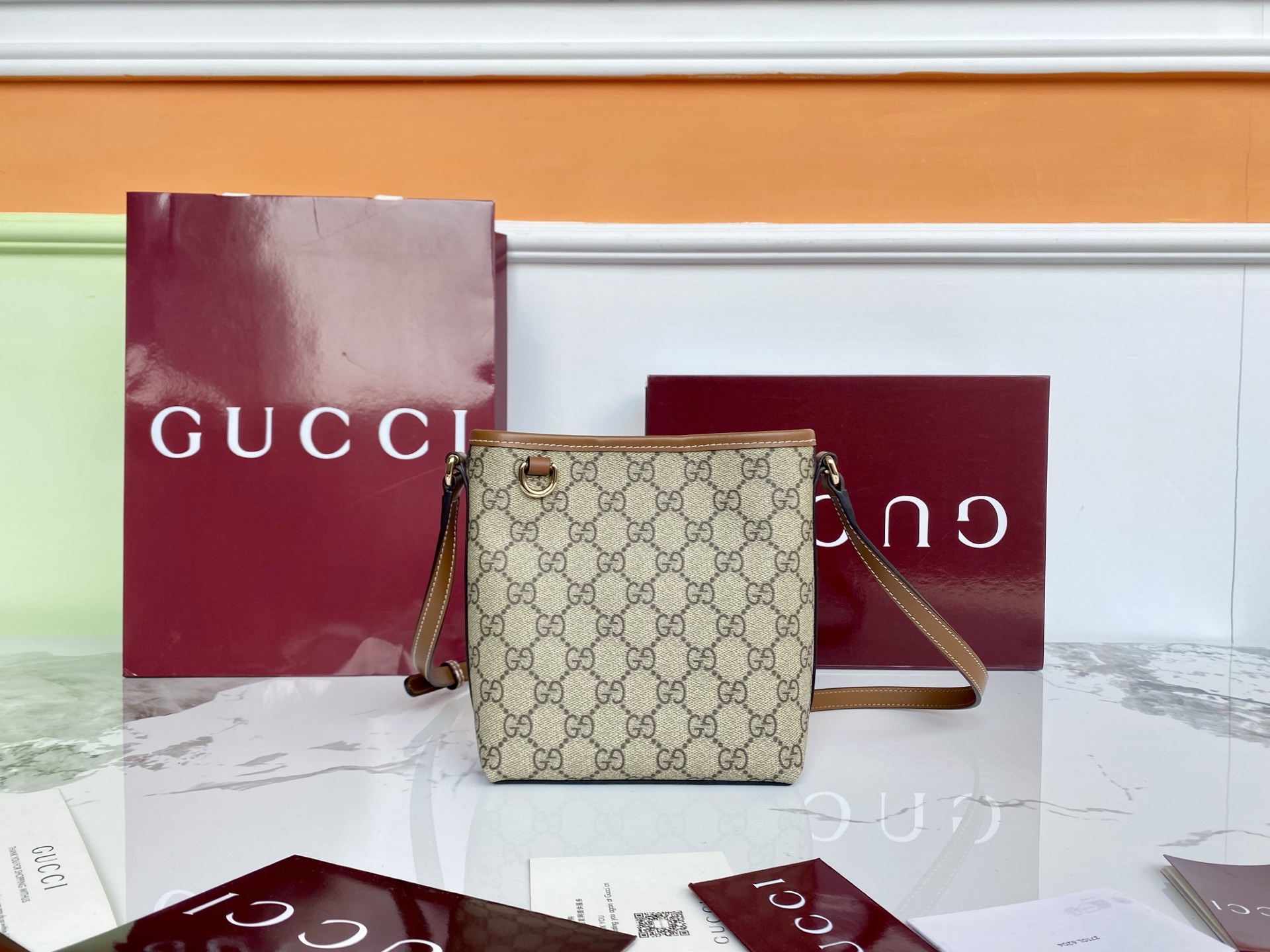 Gucci Schoudertas met GG-Patroon - Stijlvolle Accessoire voor Elke Gelegenheid