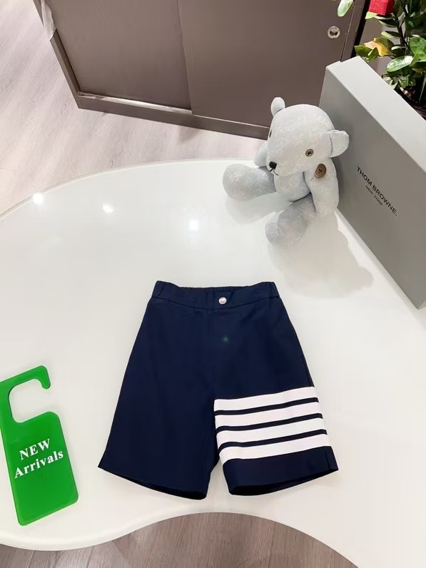 @116 réplica original de boutique, pantalones cortos personalizados con cuatro rayas, rayas blancas en el lado izquierd…