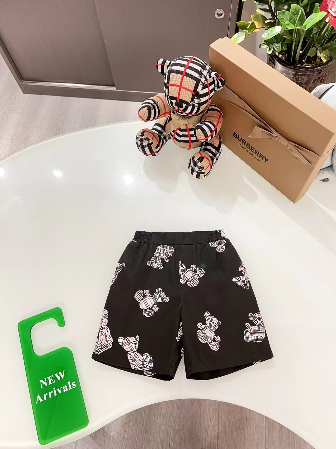 @118 boutique original custom bear shorts, 3D bear print, very high-end, in stock, sizes 100-160