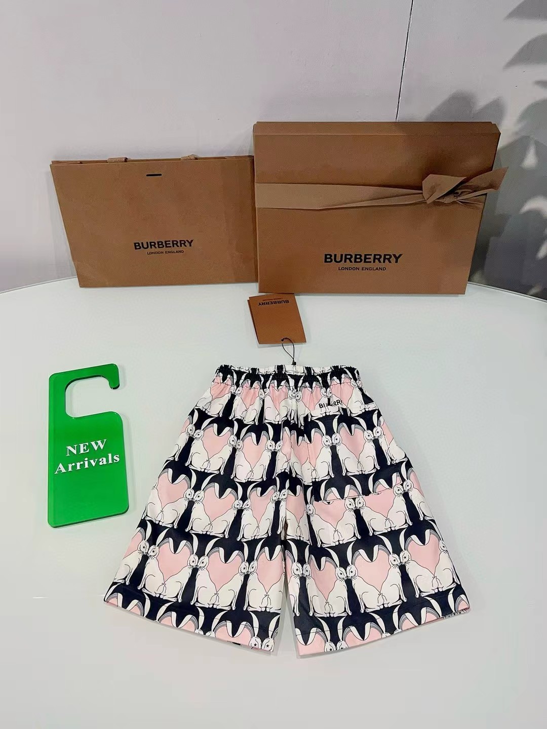 Sin Shao@116 réplica original de mostrador, pantalones cortos con estampado completo de conejos 🐰, con cintura elástic…