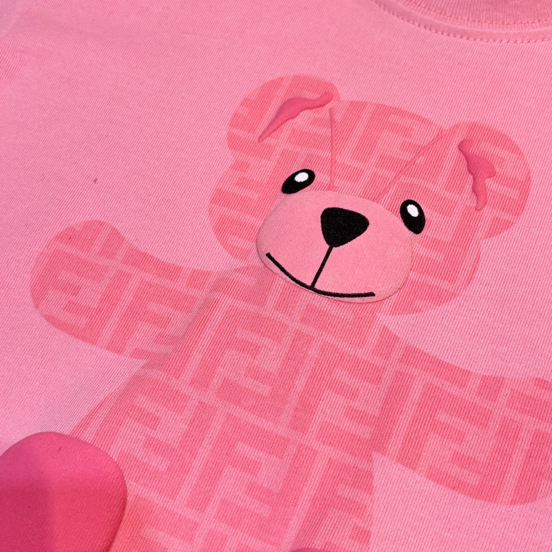 Fendi Kids Pink T-Shirt with Teddy Bear Print - Size 100-150 4 o 1iv5t4rhv1icg1jl11ntd1khiu530