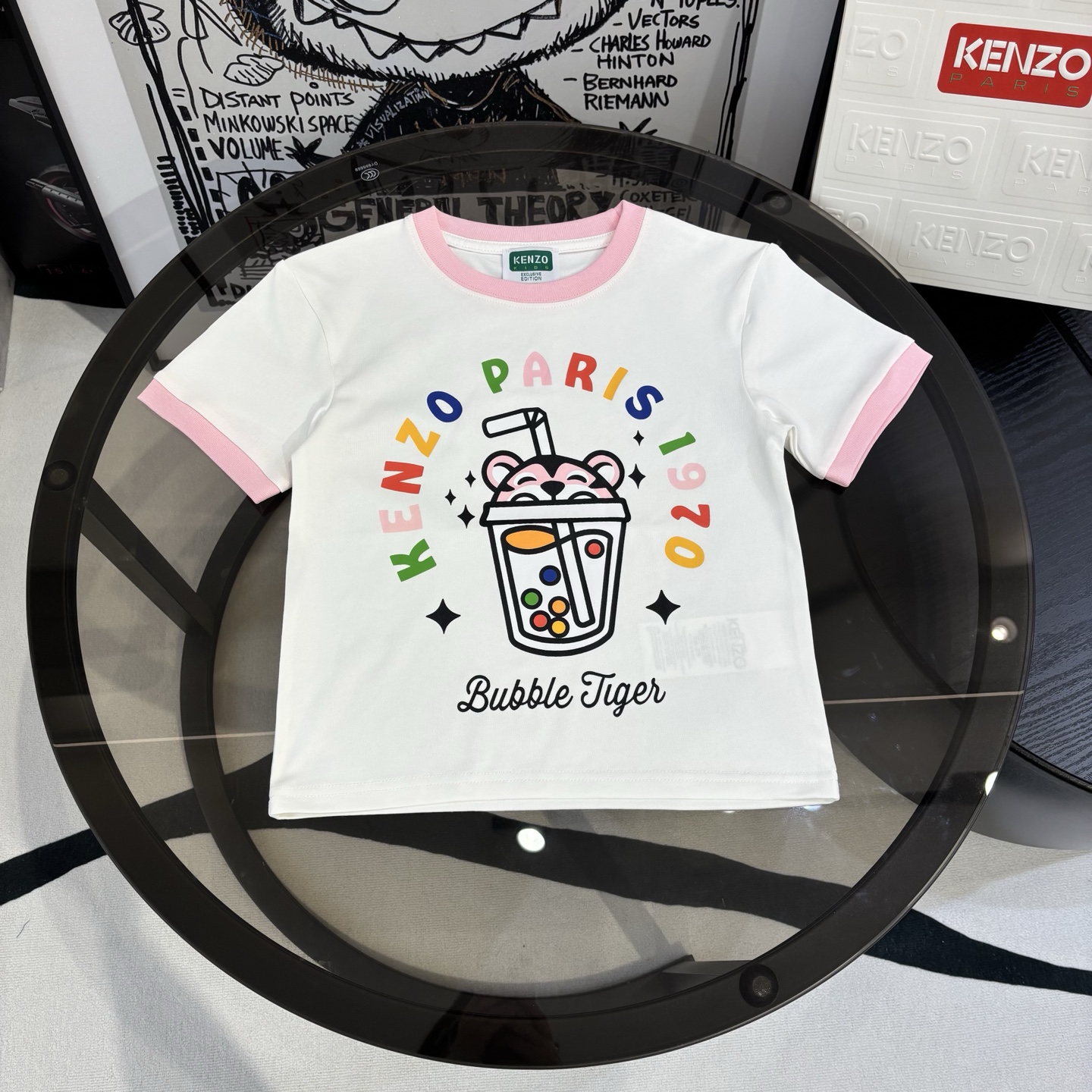 Kezo 26 🧋 Camiseta con estampado de té con leche Marca de moda parisina