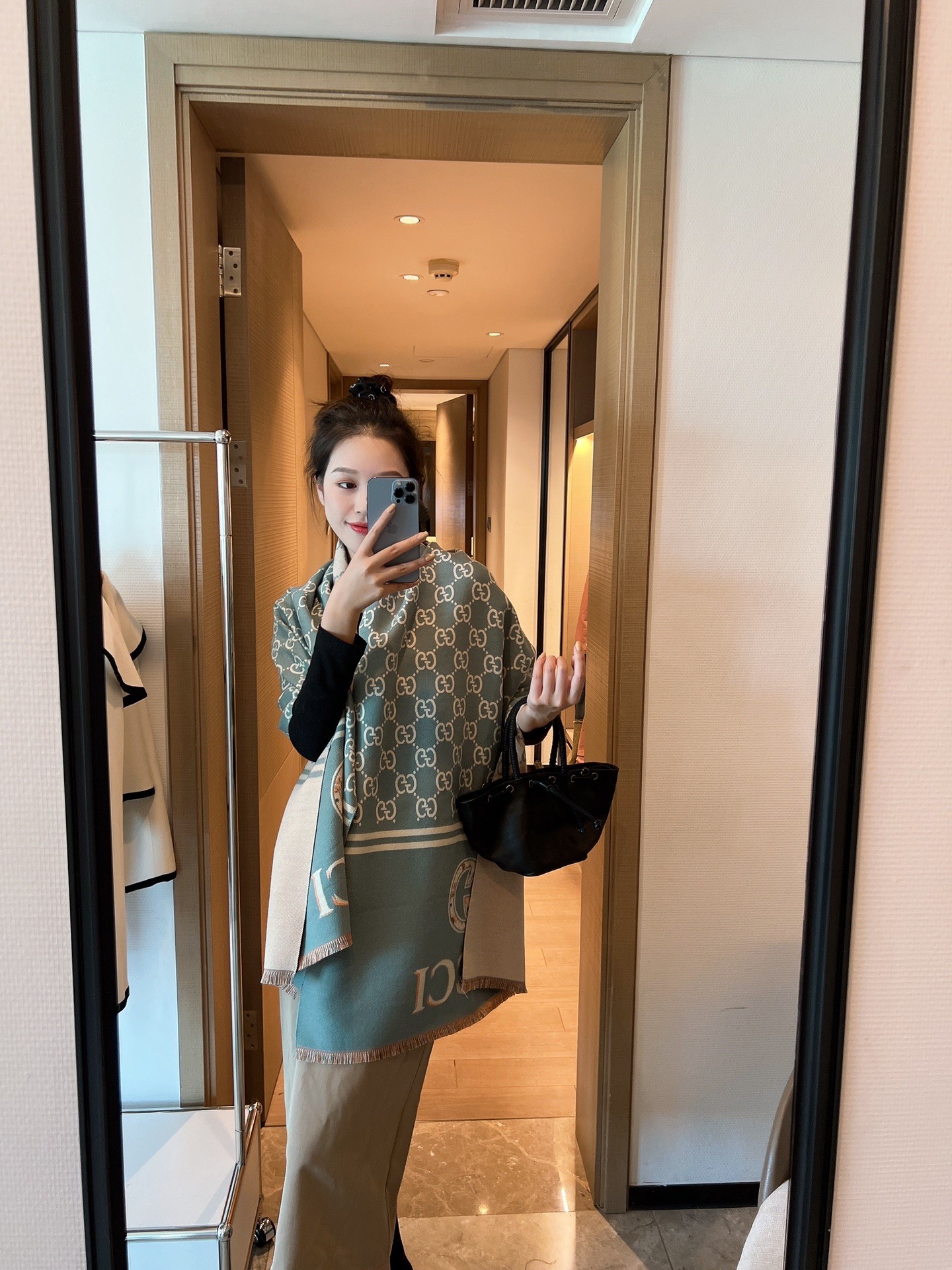 Gucci ダブルG 羊毛スカーフ - 高品質な貿易ルート商品