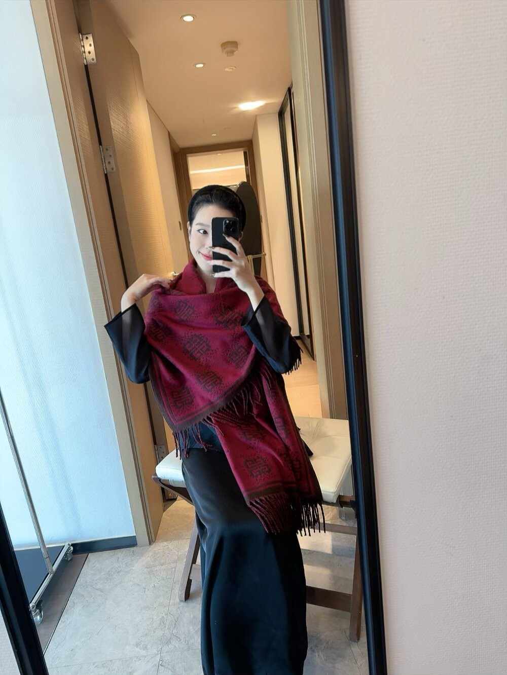 GIVENCHY 羊绒長巾 - 高級感溢れる重厚なデザイン