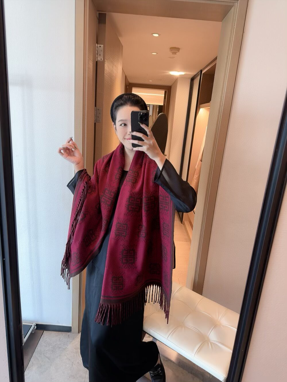 GIVENCHY 羊绒長巾 - 高級感溢れる重厚なデザイン