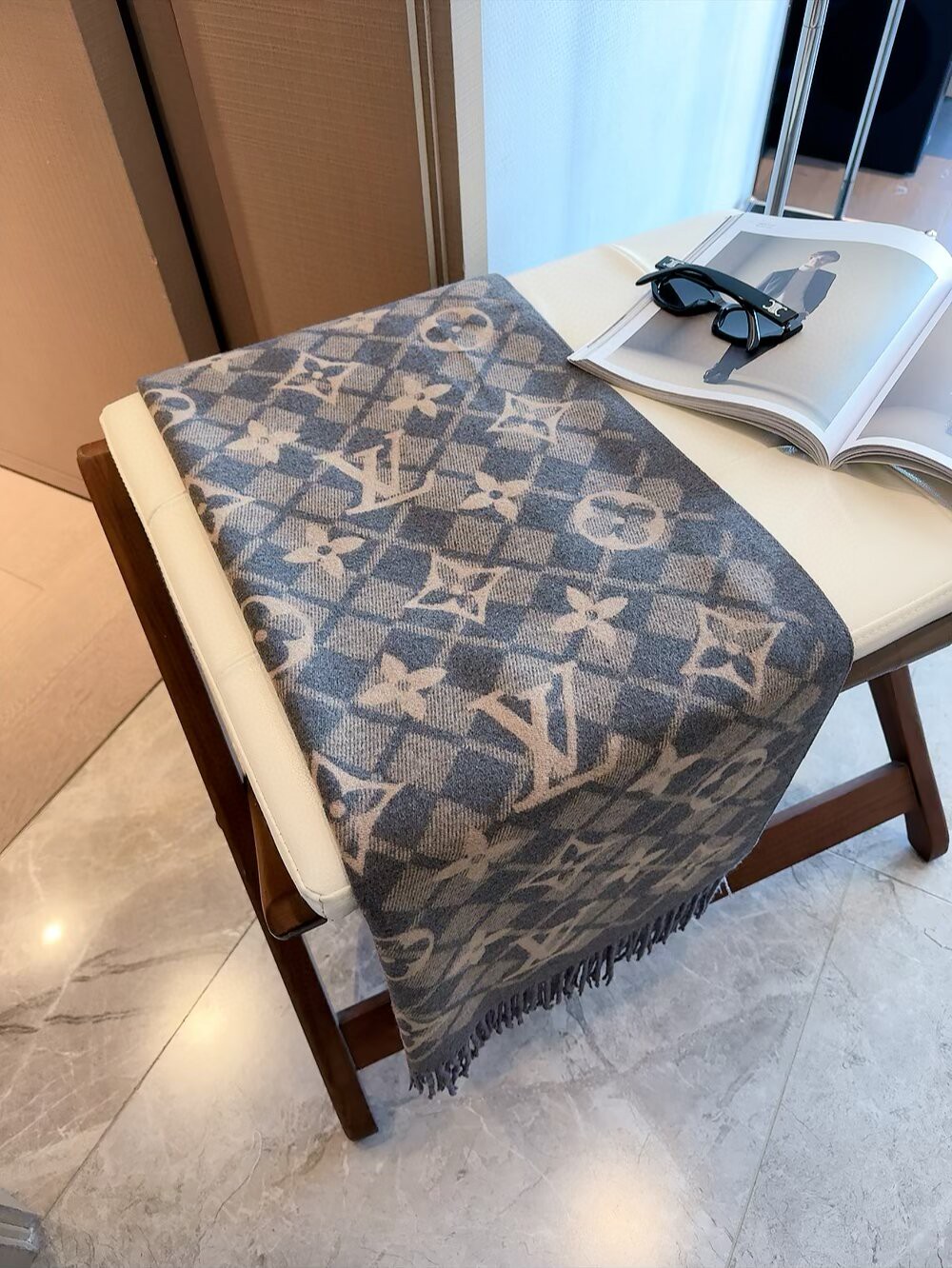 路易威登 170号 スカーフ 高級純羊毛シルク混合