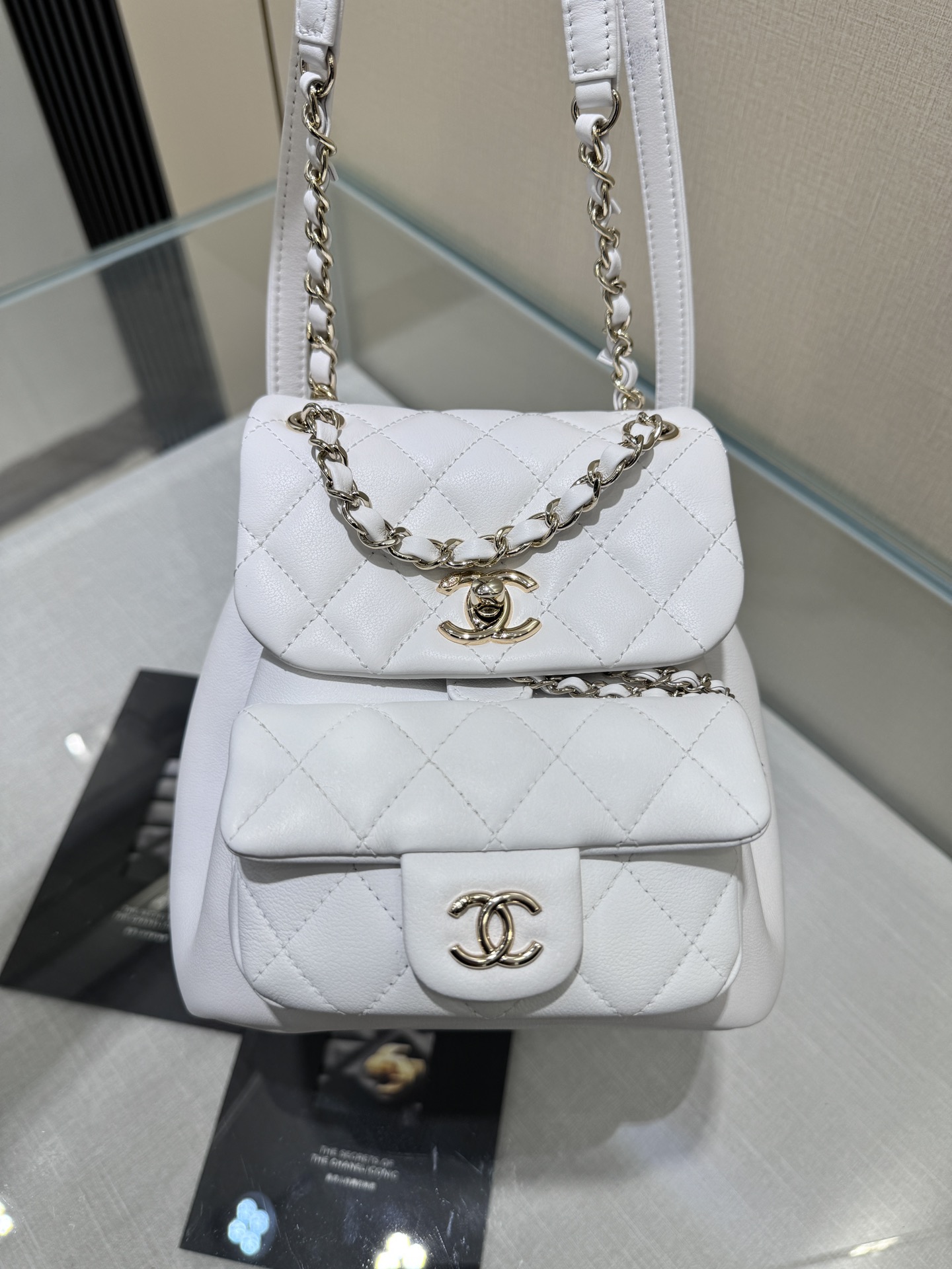 Chanel Duma Borse Zaino Pelle di vitello bovina