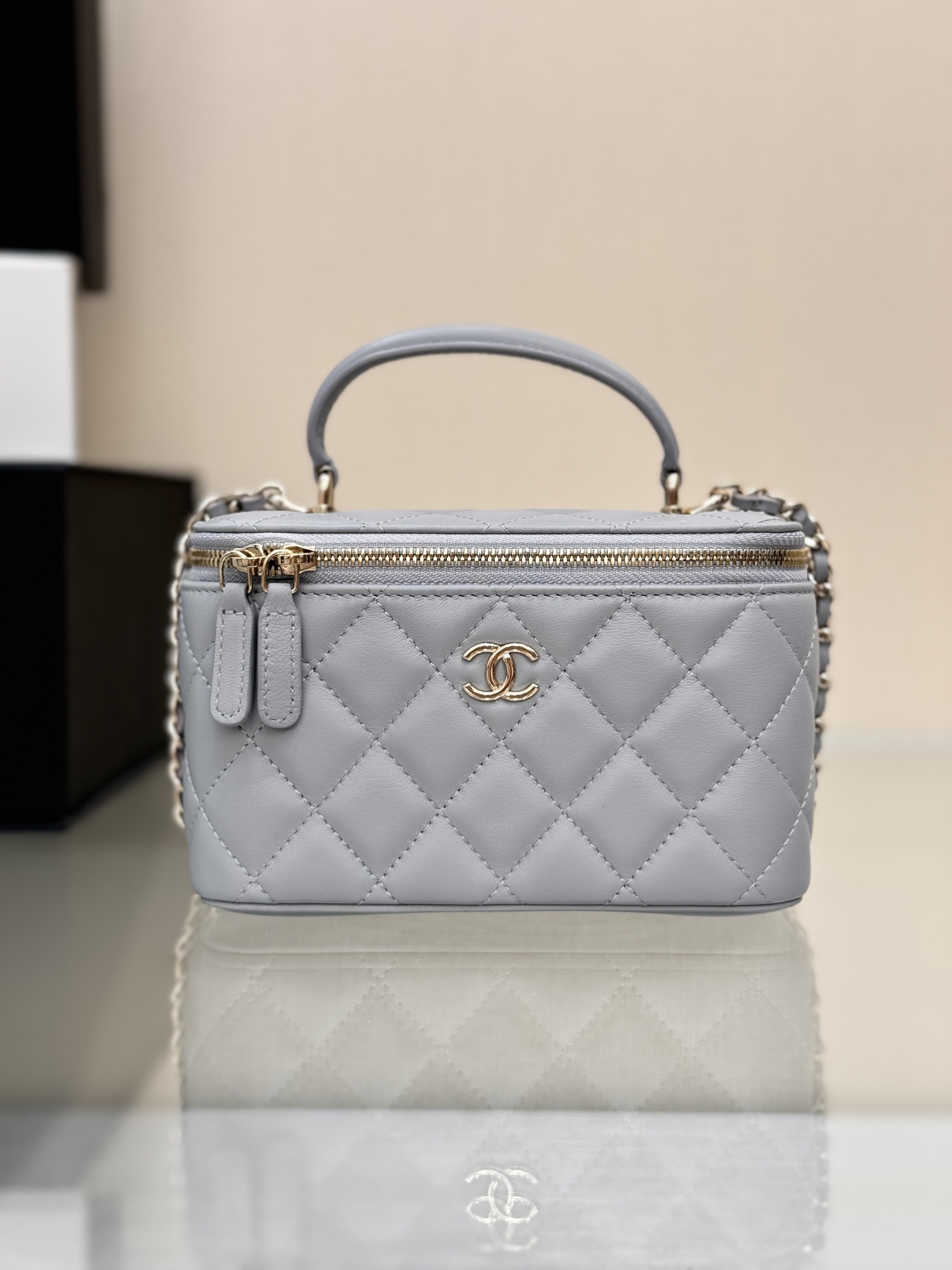 . Versión mejorada en stock, último color en stock de 24p, estilo clásico de bolso para lápiz labial, con piel de corde…